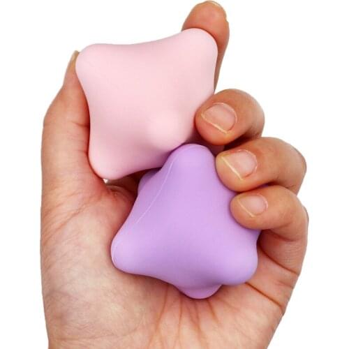 1pc Hexagonal Muscle Massager Reaction Ball Silicone Coordination Reflexs Exercise Sport Fitness Training Ball Massage Ball