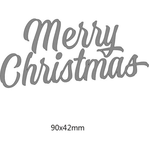 Diy letters merry Christmas metal cutting Dies Craft Household products Embossing Scrapbooking cutting dies