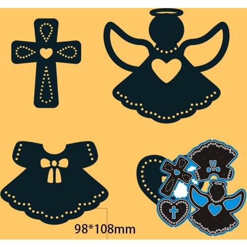 New Cutting Metal Dies Christmas Elements New Stencils DIY Scrapbooking Paper Cards Craft Making Craft Decoration 98*108mm