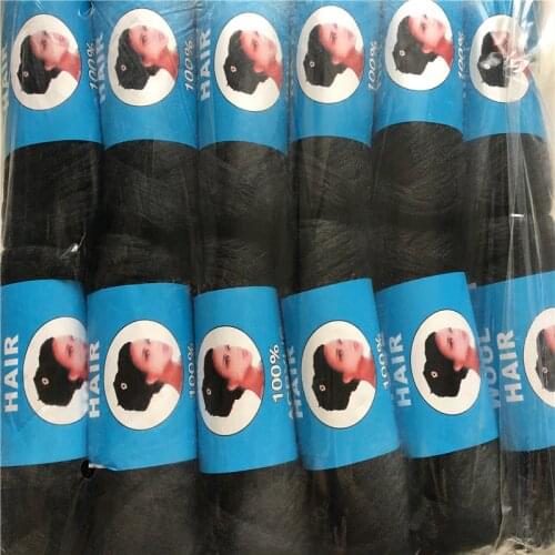 Wholesale New brazilian wool hair Africhair threading yarn for braiding hair yarn 1000g 14balls/lot 70g/ball