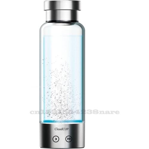 Hydrogen-Rich Water Cup Electrolytic Water Cup Anion Generator Portable Intelligent Health Glass Cup ORP Hydrogen Bottle 480ml