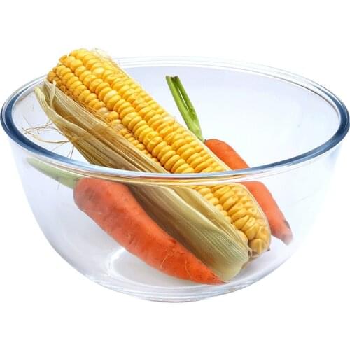 High Borosilicate Glass Bowl Heat-resistant Kitchen Ramen Food Storage Container Vegetables Fruit Salad Mixing Bowls Tableware