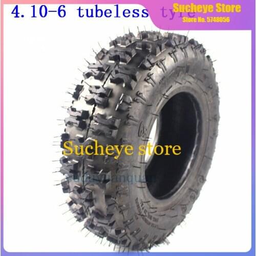 High quality 4.10-6 tubeless tires ATV Quad Go Kart 47cc 49cc 13inch Lawn Garden Tiller Snow Blower Thrower Vacuum tyres