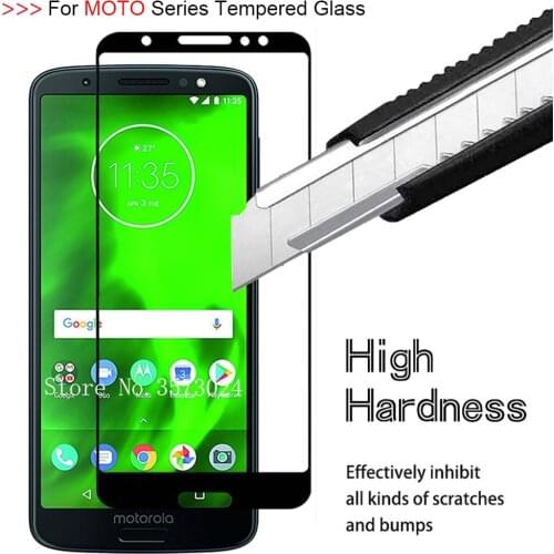 9D Full Cover Tempered Glass For Motorola Moto One Note E6 G6 G7 Play Power Screen Protector For Moto E5 E6 G6 G7 PLUS Glass