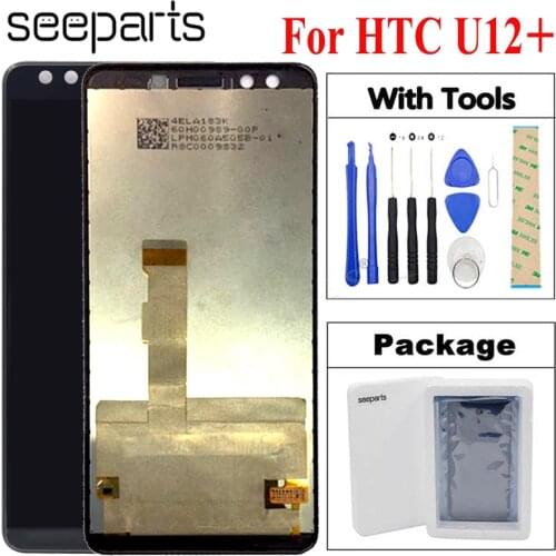 6.0"For HTC U12 Plus LCD Display Touch Digitizer Screen Assembly For HTC U12+ LCD Display Replacement Parts+Tools