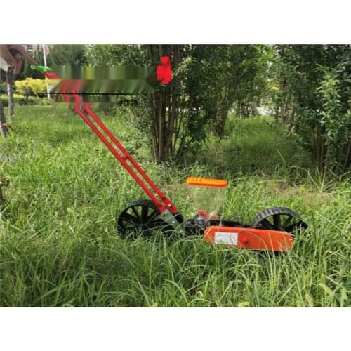 A Row of Multifunctional Hand-push Vegetable Planter, Medicinal Planter, Cabbage, Radish, Parsley Planter, Precision Planter