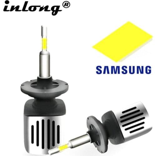 2Pcs With 4 Sides SAMSUNG Chips Mini H1 LED H7 H4 H8 H11 9005 9006 HB4 Car Led Headlight Bulbs 6500K 16000LM Auto Fog Lights 12V