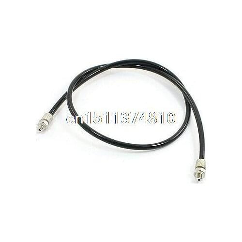 3/16" Fittings Both End 50cm PU Hose Tubing Black for Air Compressor