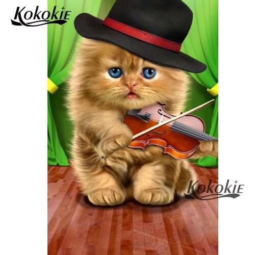 Diamond Embroidery sales cartoon cats diamond mosaic diy 5d diamond Painting full drill square/round wall decoration painting