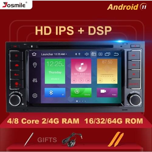 8 Core 4GB 64GB 2 Din Android 11 Car DVD Multimedia Player For VW/Volkswagen/Touareg/Transporter T5 2004-2011 Radio GPS AudioDSP