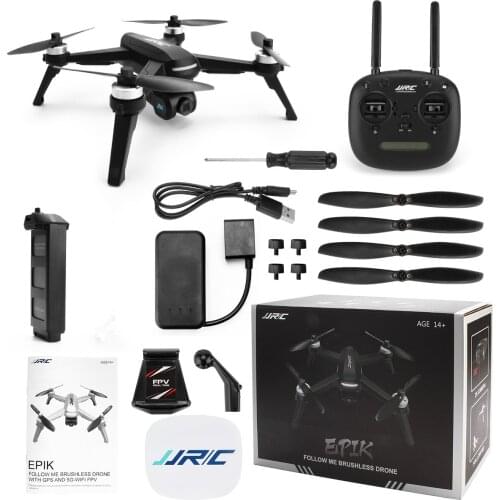 Brushless Drone with 2K FHD Camera Video, JJRC JJPRO X5 5G WiFi FPV GPS Drone for Adults, 30km/h 20 mins Flight Time Quadcopter