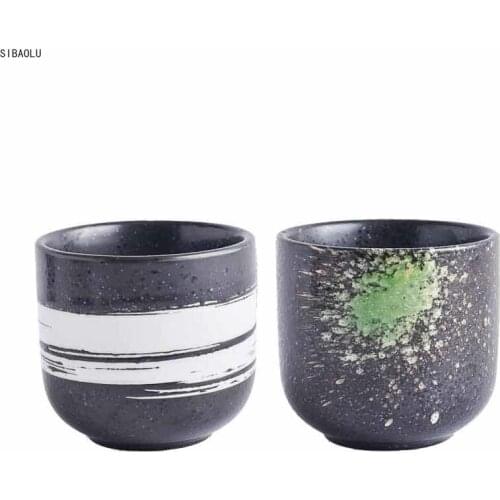 Tea Cup Vintage Japanese Cup 200ml Sake Cups Master Tea Bowl Sushi Cuisine Accessories Ceramic Coffee Mug Teacups Teaware Decor