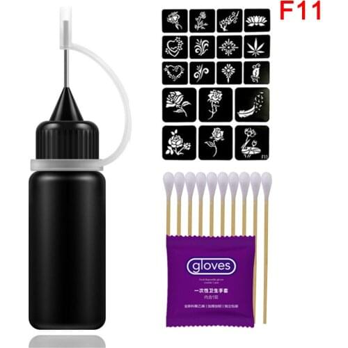 10ml Black Temporary Tattoo Ink Kit Body Art Painting Tools Natural Long Lasting AC889