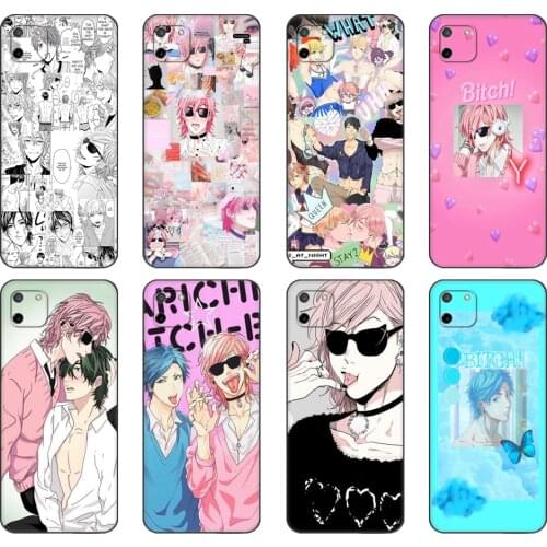 Black tpu Case For OPPO Realme C11 C20 C21 Case Back Cover Bumper anime Yarichin