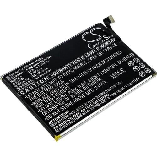 CS 6000mAh / 23.10Wh battery for GIONEE M6s Plus BL-N6020A