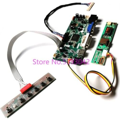 For LP154WX4(TL)(D2)/(TL)(D4)/(TL)(E1)/(TL)(E2)/(TL)(E4) 1280*800 15.4" VGA 30-Pin 1CCFL LVDS display controller board kit