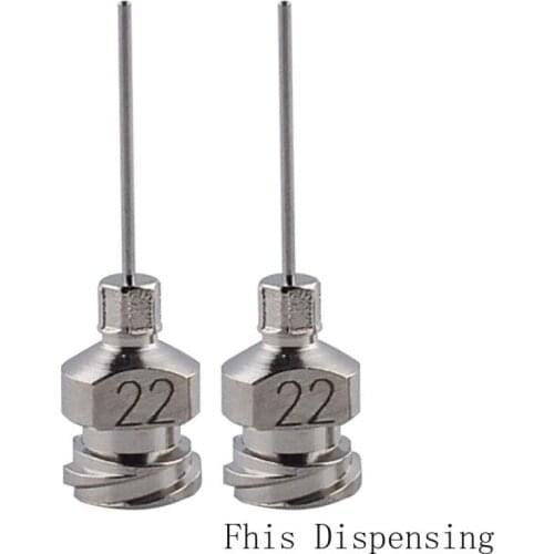 Double Thread Hub Luer Lock Dispensing Needle 1/2 Inch Cannula Blunt End(All Metal) Pack of 12