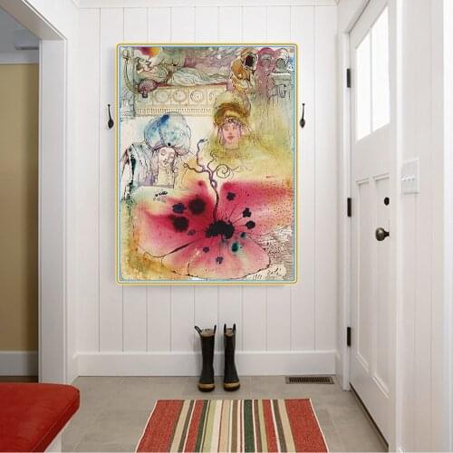 Canvas Oil Painting Salvador Dali"The Thousand And One Nights"Wall Art Aesthetic Print Poster Backdrop Home Room Decoration