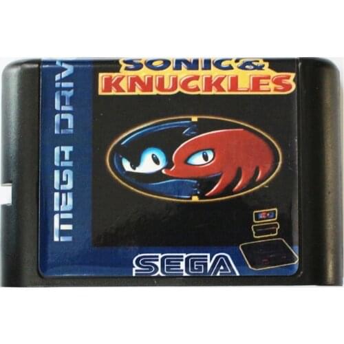 Sonic & Knuckles 16 bit MD Game Card For Sega Mega Drive For SEGA Genesis