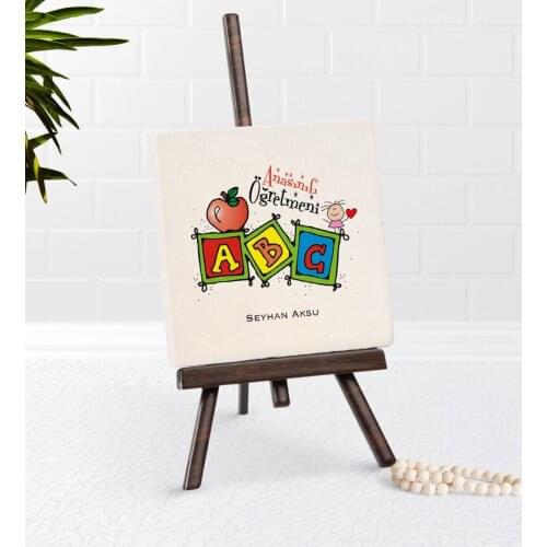 Personalized Kindergarten Class Öğretmeni Şovaleli Natural Taş-1