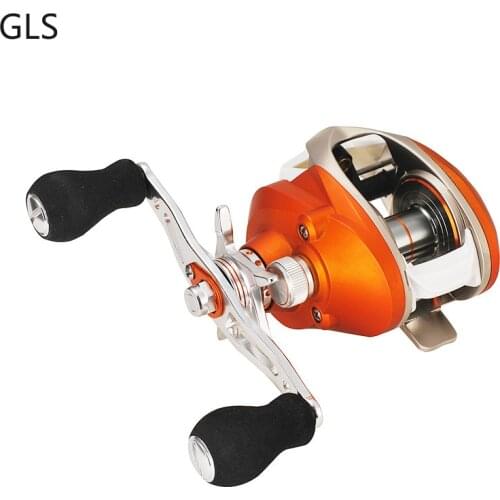 9KG Max Drag Fishing Reel 7.2:1 Baitcasting Reel Aluminum Alloy Spool Saltwater/Freshwater 6+1 Bearings Fishing Wheel