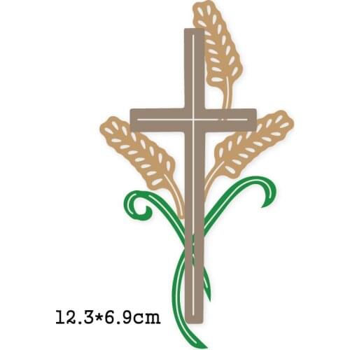Metal Cutting Dies Jesus Cross Wheat 2020 Crafts Stencil For DIY Scrapbooking Paper/photo Cards Embossing Die