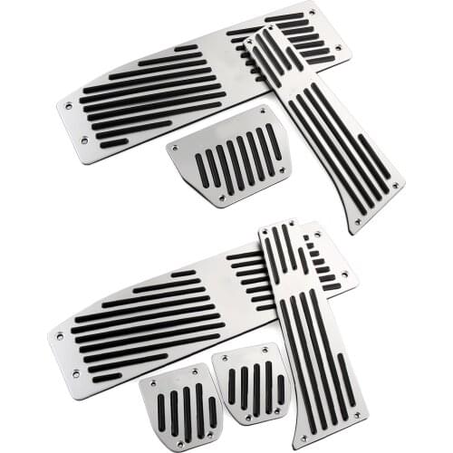 Fashion Silver/Black Aluminium Alloy Car Pedals Rest For BMW X1 M3 E30 E36 E39 E46 E87 E90 E91 E92 E93 Car-Styling accessories