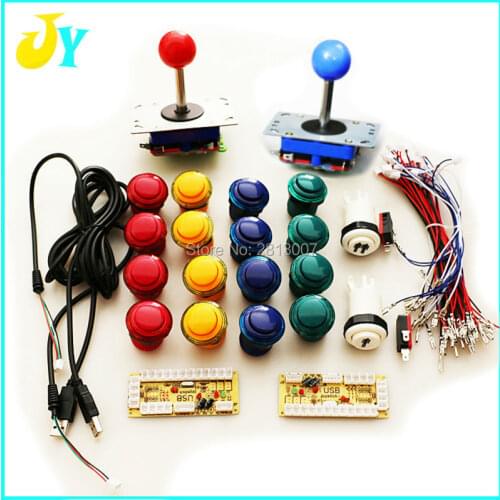 DIY arcade cabinet Kit Zero Delay Arcade Game USB Encoder PC Zippy Joystick Push button for Mame Jamma