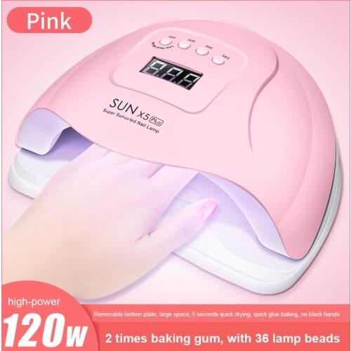 New Hot SUN X5plus UV LED Lamp For Nails Dryer 120WIce Lamp For Manicure Gel Nail Lamp Drying Lamp For Gel Varnish