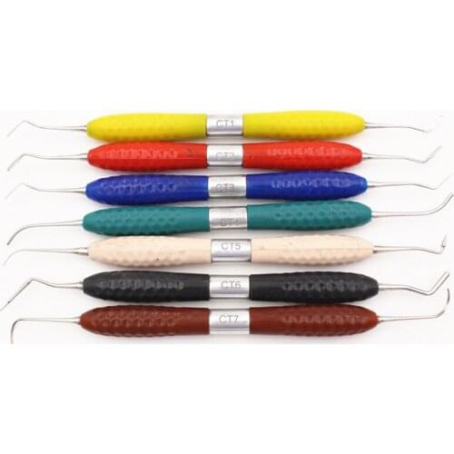 7pcs Special Steel Dental Resin Filled Repair Equipment Double-edge Blade Resin Shaping Dental Restorations Instrument