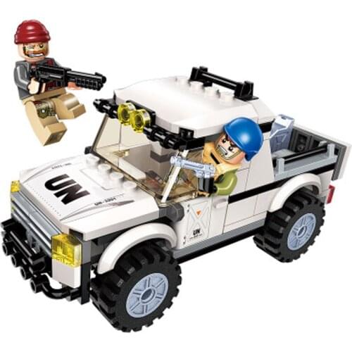 Enlighten Building Block Peacekeeping Force 3201 Military Assembly Model Set 128Pcs 2 figures Educational Bricks Toy For Boy