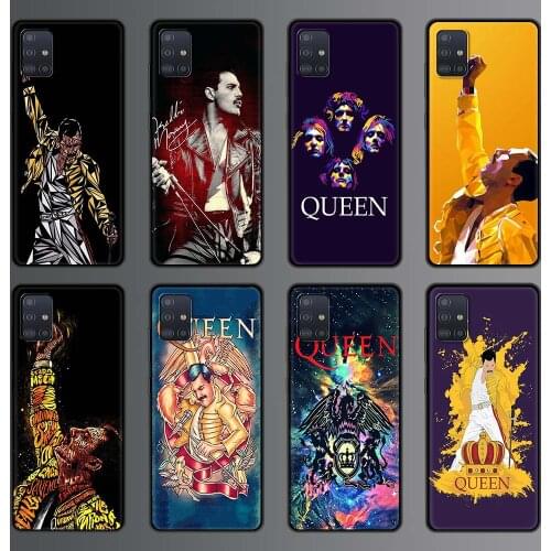 Phone Case for Samsung Galaxy A51 A71 A70 A50 A40 A20s A30 A10s A20e A10 A02s A01 Silicon Back Cover Freddie Mercury Queen Band