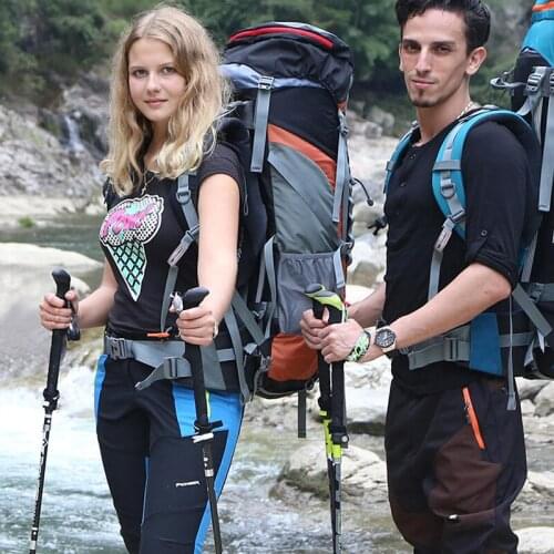 Carbon Fiber Trekking Poles Ultralight Folding Collapsible Trail Running Hiking Walking Sticks Lightweight Canes