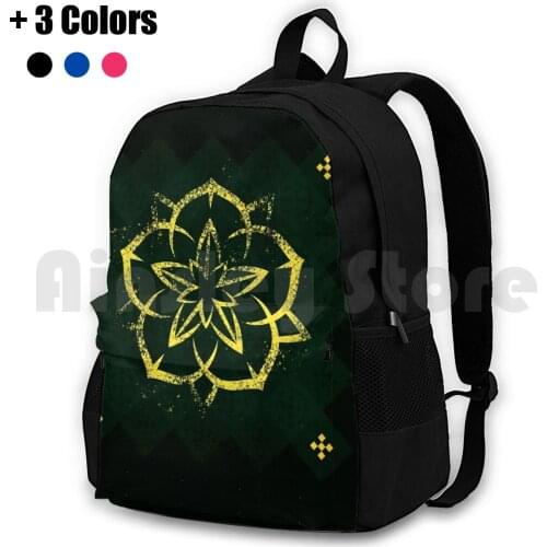House Tyrell-Outdoor Hiking Backpack Waterproof Camping Travel Got A Song Of Ice And Fire Asoiaf House Tyrell Tyrell Rose Gold