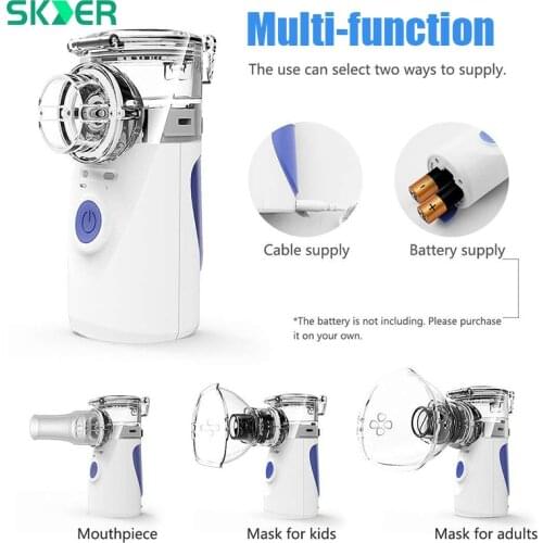 USB Charge Inhaler Nebuliser Rechargeable Silent Atomizer Humidifier Handheld Steam Respirator Portable Nebulizer Humidificador