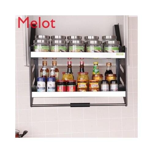 Narrow Drawer-Type Sliding Water Pan Dish Storage Frame Vertical Wheel Bowl Plate Kitchen-Free Upper Cabinet Pull-out Basket