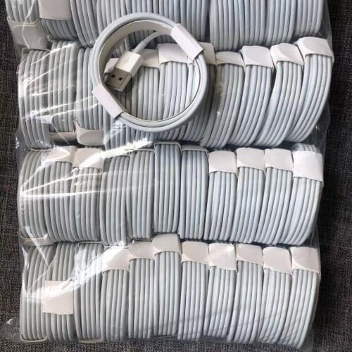 100pcs, 1m/3ft com cabo de carregamento usb dos dados da sincronização do ferro de foxconn para o iphone x xs xr max 6 7 8 com