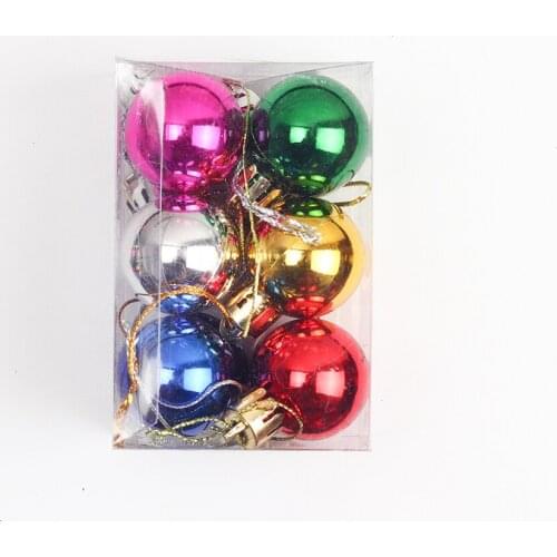 12PCS 3cm Christmas Balls Christmas Tree Decorations Xmas Ornaments Mix Colors Polystyrene Ball New Year Gifts Home 2021