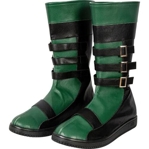 Adult Men Bat Gotham Knights Robin Boots Cosplay Costume Fancy Halloween Masquerade Shoes Feet Accessories