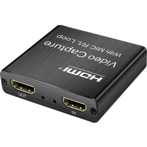 HDMI-compatible Video Capture USB Recorder Capture Video Card Real-Time Streaming Video Recording USB 2.0 Video Collector