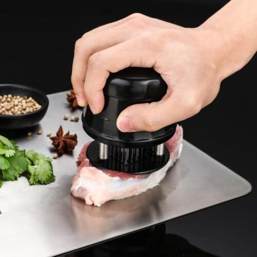 Meat Tenderizer Needle Beef Steak with 56 Stainless Steel Blades Tender Meat Tenderizer Needle Hammer Kitchen Cooking Tools