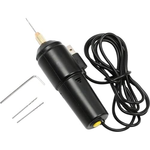 Jewelry Tools Mini Electric Drill Handheld For Pearl Epoxy Resin Jewelry Making DIY Wood Craft Tools With USB Cable