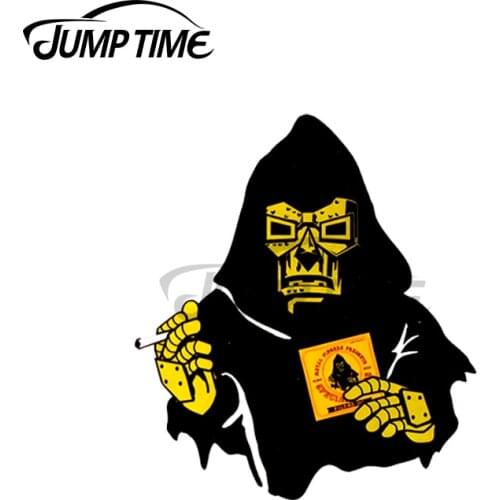 JumpTime 13 x 4.6cm For Mf Doom Decal Trunk Refrigerator Cartoon Car Stickers Waterproof Anime Laotop Decoration