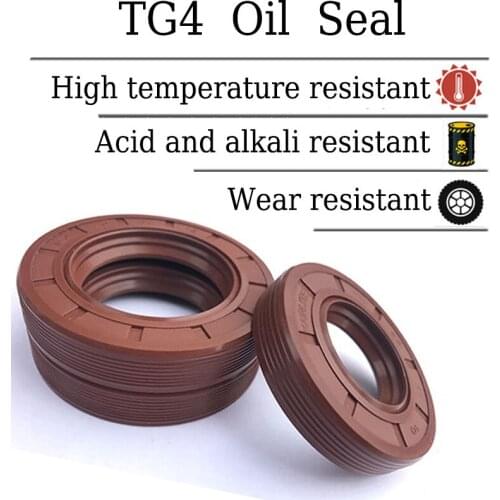 TG4 Fluorine Rubber Skeleton Oil Seal FKM Brown Radial Shaft Gasket Rubber Sealing Radial Rotary Ring ID 100mm