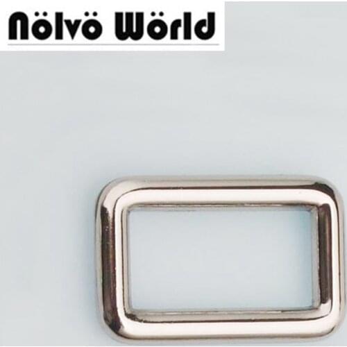50pcs 5 colors 25*15mm 1 inch metal fitting hardware accessories welded high quality closed square buckles