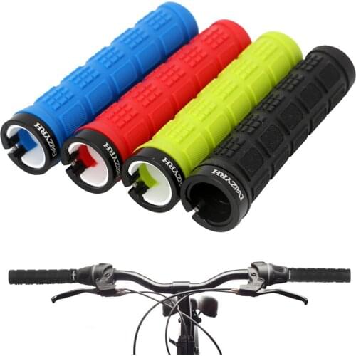 MZYRH Bike Grips Mountain Road Bicycle Handlebar Cover Grips Silicone Cycling Anti-slid Particles Shock Handle Grip Bike Part
