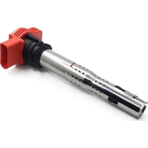 New RED Ignition Transformer Coil For AUDI A4 A5 A6 A8 Q5 Q7 R8 Volkswagen VW TOUAREG 2.7TDI 3.0TDI 3.2 V6 4.2 V8 06E 905 115E