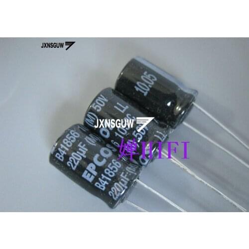 20PCS Original EPCOS B41856 50V220UF 10X16MM Black Aluminum electrolytic capacitors 220uF/50v 105 degrees 220UF 50V B41856A6227M