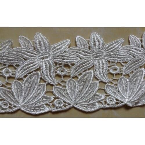 8cm luxurious water soluble embroidery big leaf lace,clothes and home item decoration accessories,XERY14329k