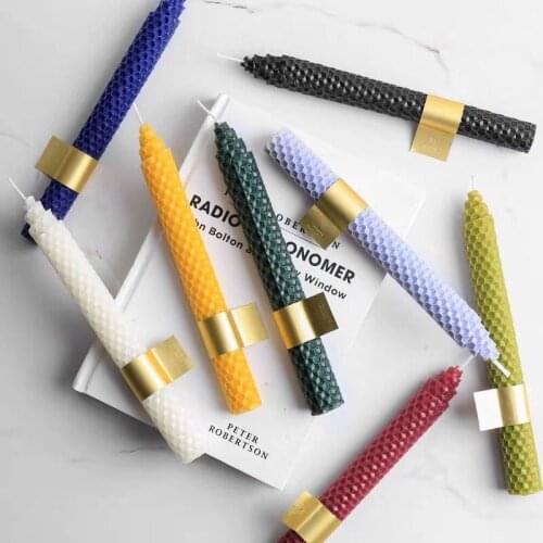 Honeycomb Candle Silicone Molds Nordic Style Hand-rolled Candle Wax Mold Handmade Candle Mould